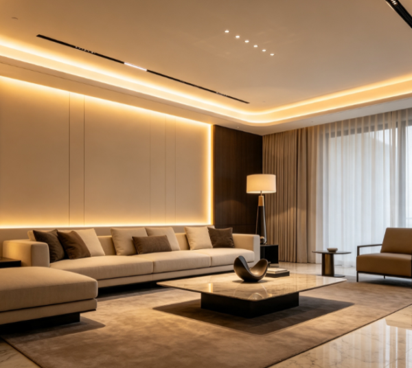 Small Apartment Space Visual Expansion Solution