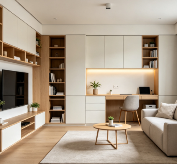 TV Background Wall Soft Furnishing Visual Design